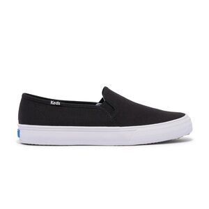 Keds Double Decker Canvas Slip On Black